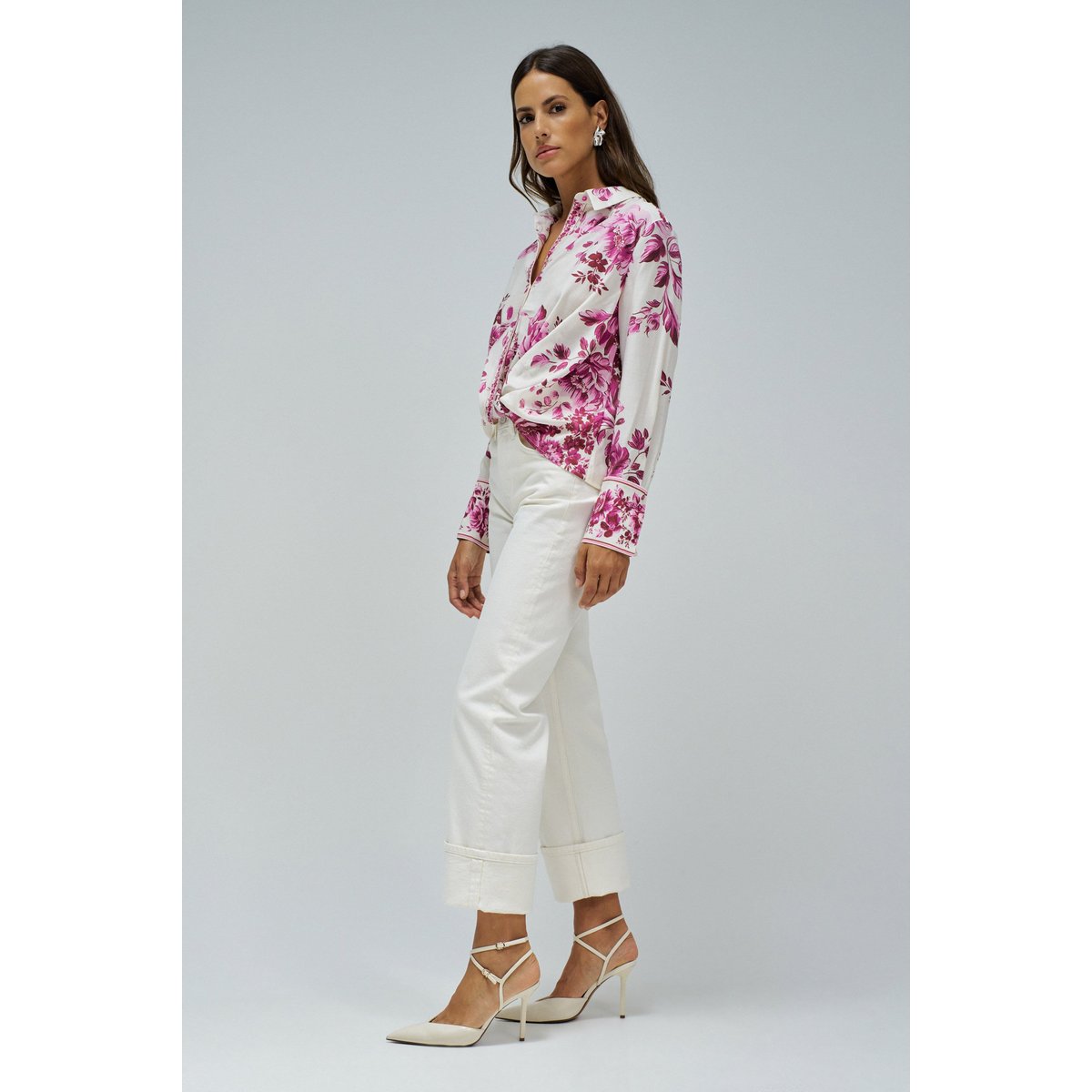 HAUT AVEC MOTIF FLORAL rose, SALSA JEANS