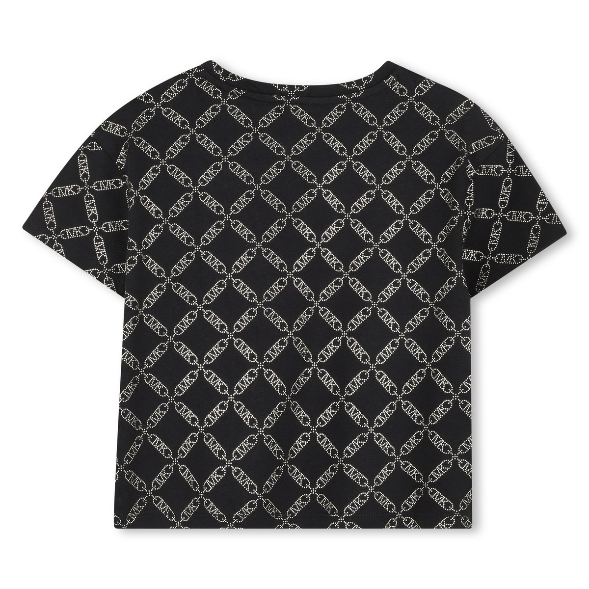 T-shirt manches courtes en jersey noir dore, MICHAEL KORS