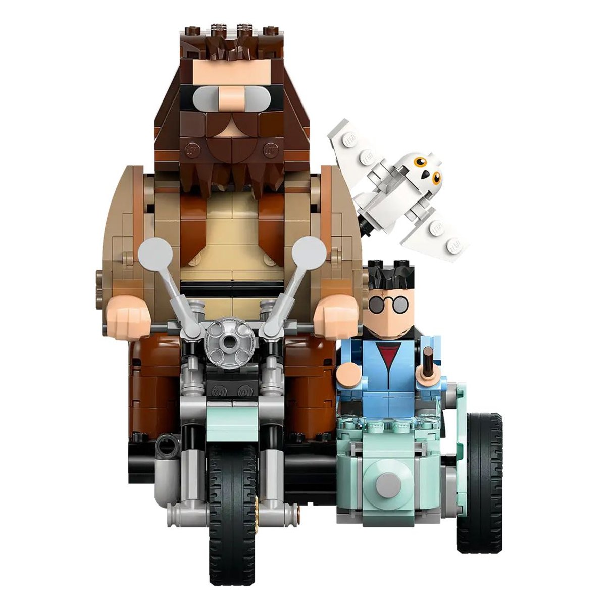LEGO Harry Potter : La Moto de Hagrid avec Harry et Hedwige - Set de Construction 76443 multicolore, LEGO
