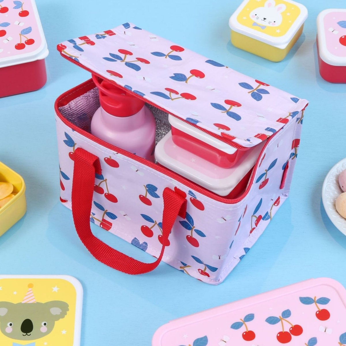 Sac repas isotherme enfant 5,5 L rose cerises, A LITTLE LOVELY COMPANY