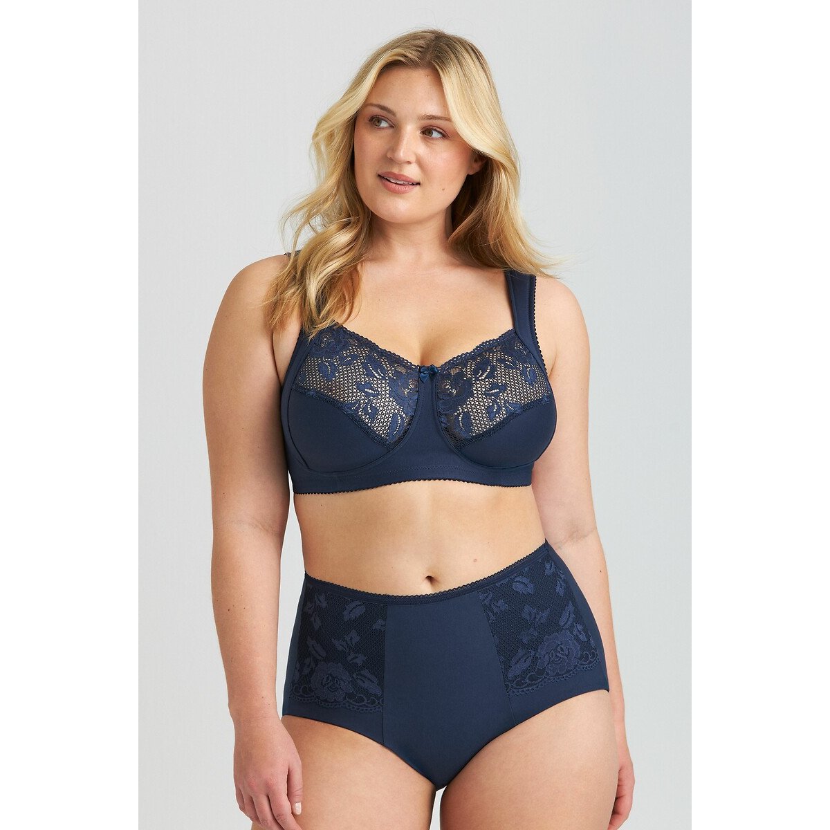 Soutien sem armação, Lovely Lace marinho, MISS MARY OF SWEDEN
