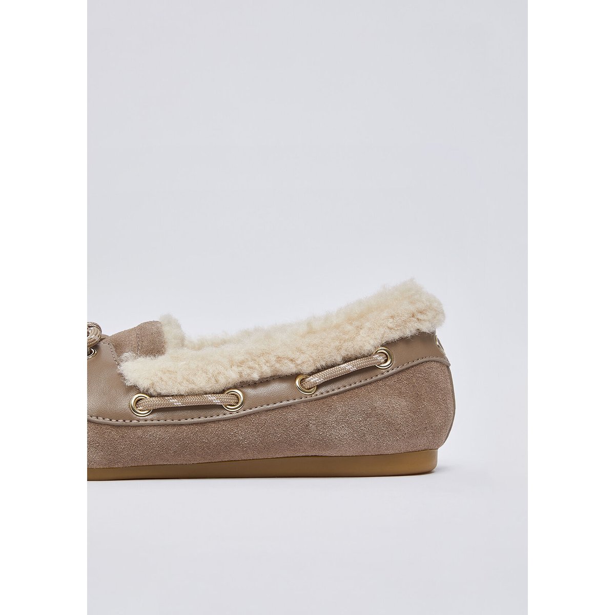Mocassins warm en daim havane, LIU JO