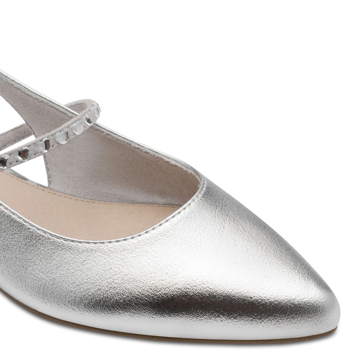 Ballerine talon bloc argent, MARCO TOZZI