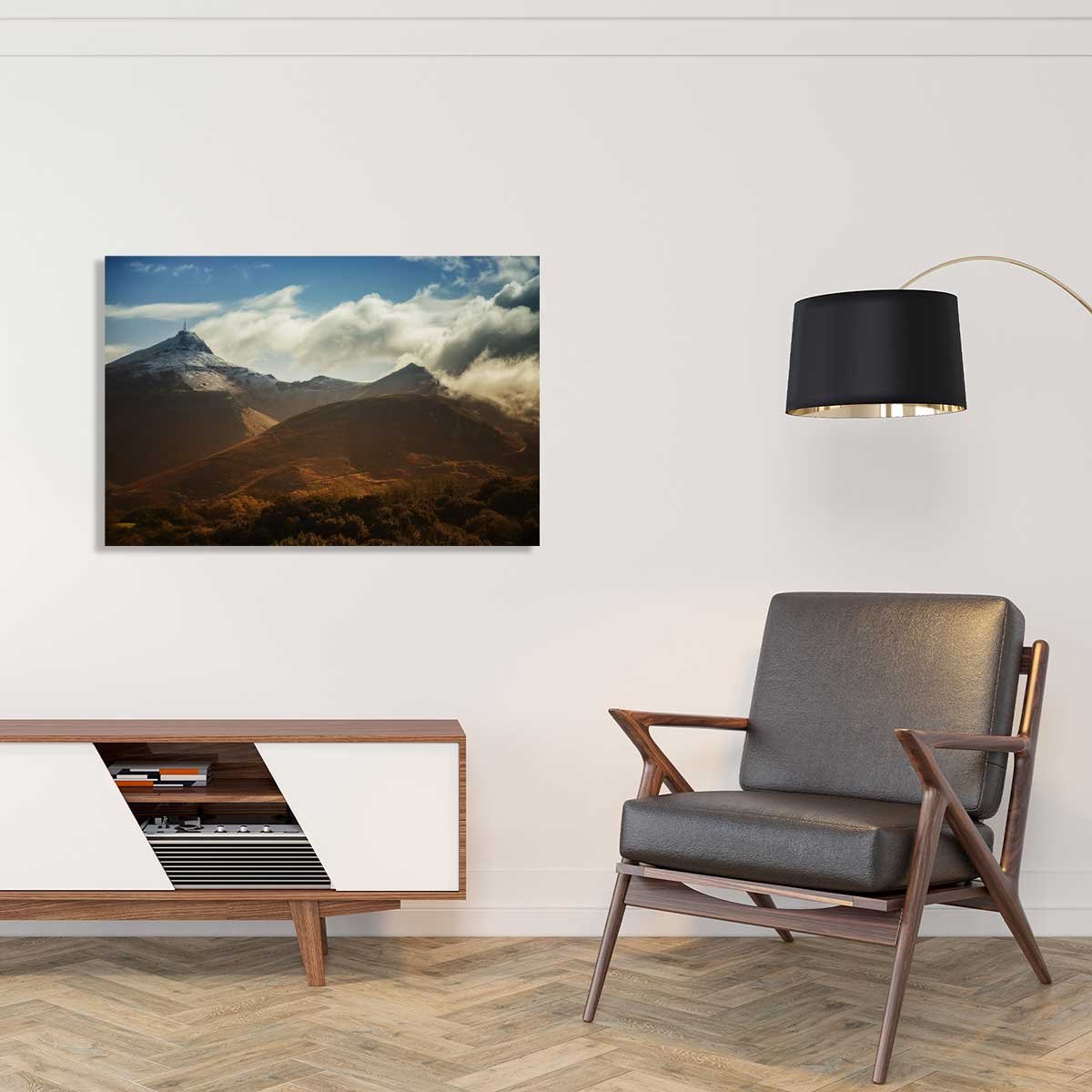 Tableau la rhune au pays basque tableau alu dibond, HEXOA