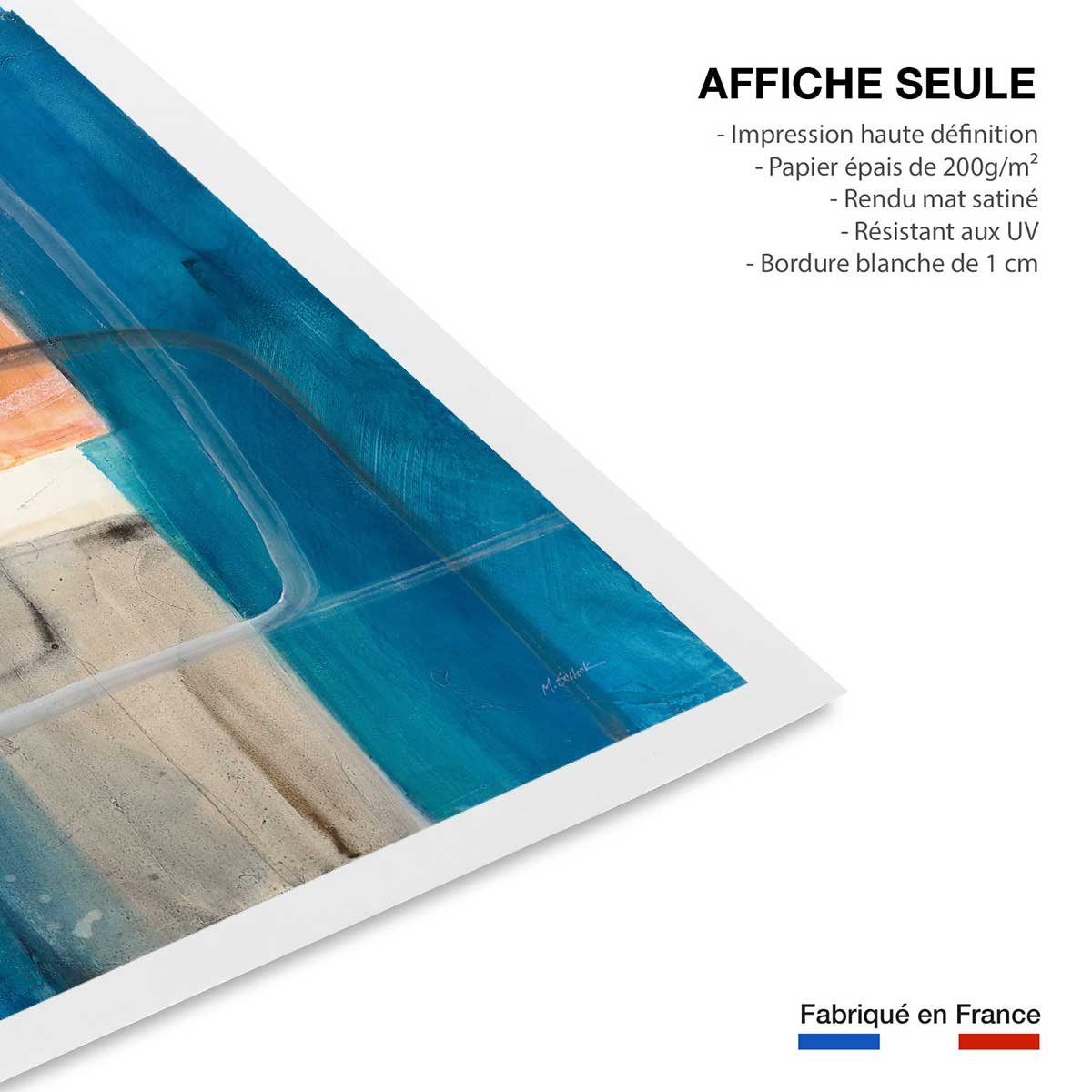 Affiche Passage bleue affiche seule, HEXOA