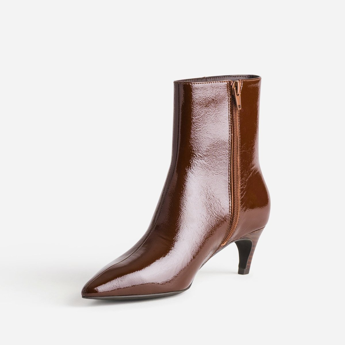 Boots À Talon en cuir NAJA cognac, ERAM