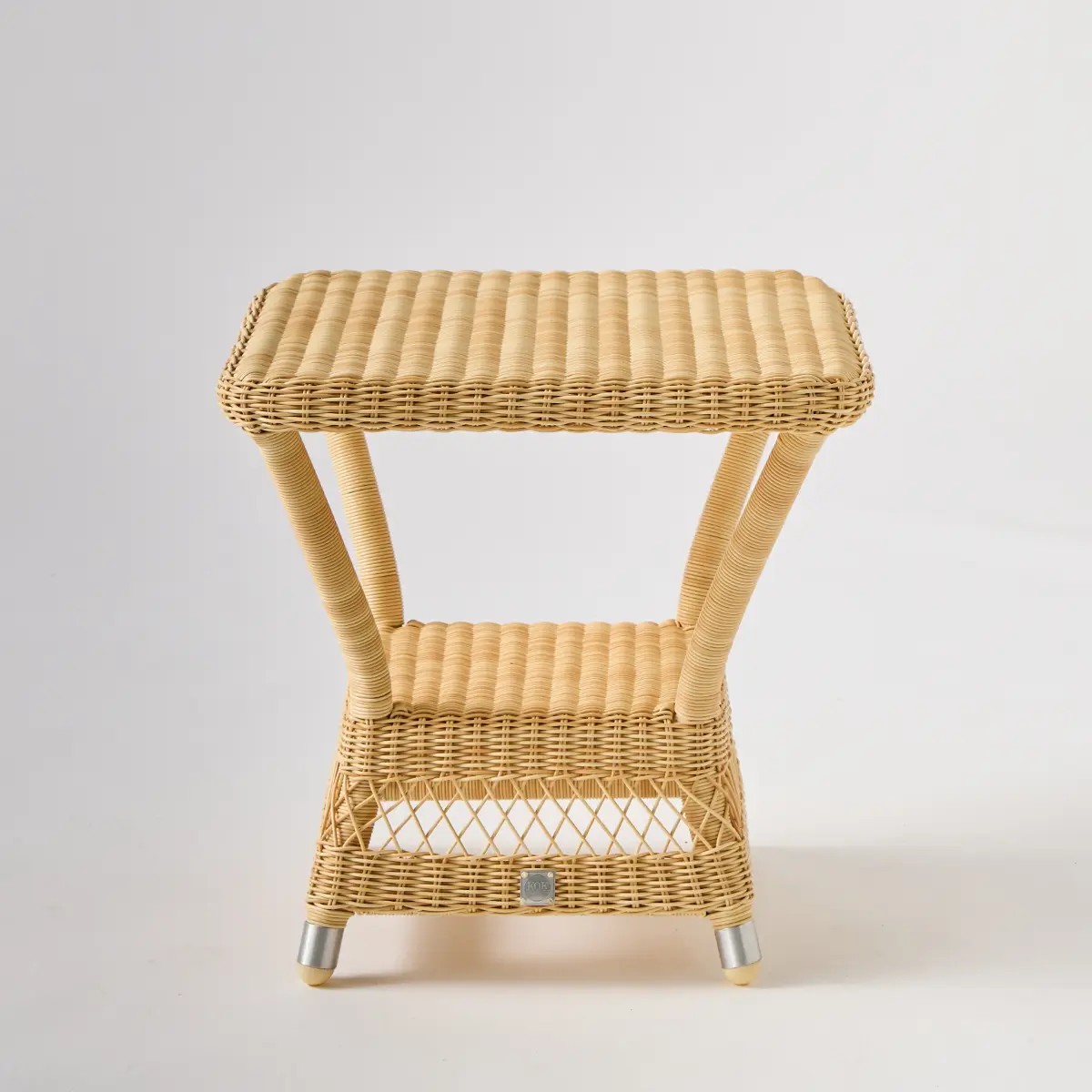 Table basse de jardin carrée BIARRITZ NATUREL marron, KOK