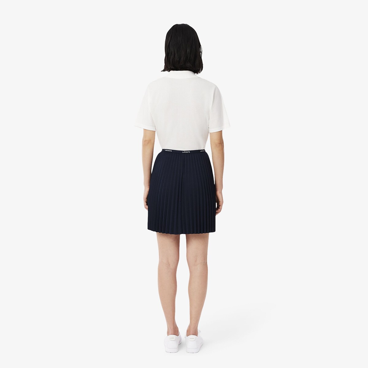Pleated Mini Skirt navy blue, LACOSTE