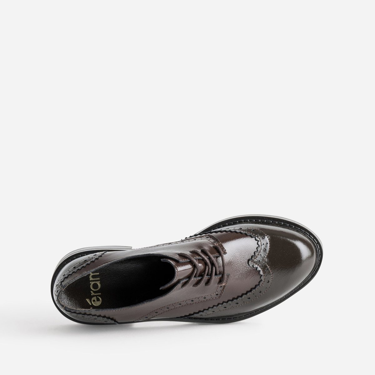 Derby en cuir FALMA chocolat, ERAM
