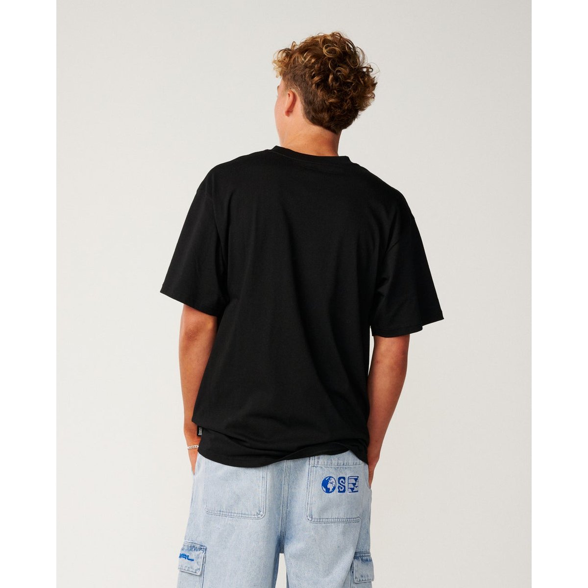 T-shirt Loose SEARCH SERIES VC Credo black, RIP CURL