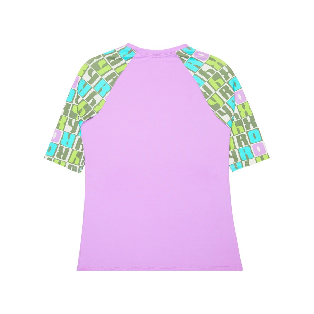 Lycra manches courtes. vert oil green letter up, ROXY