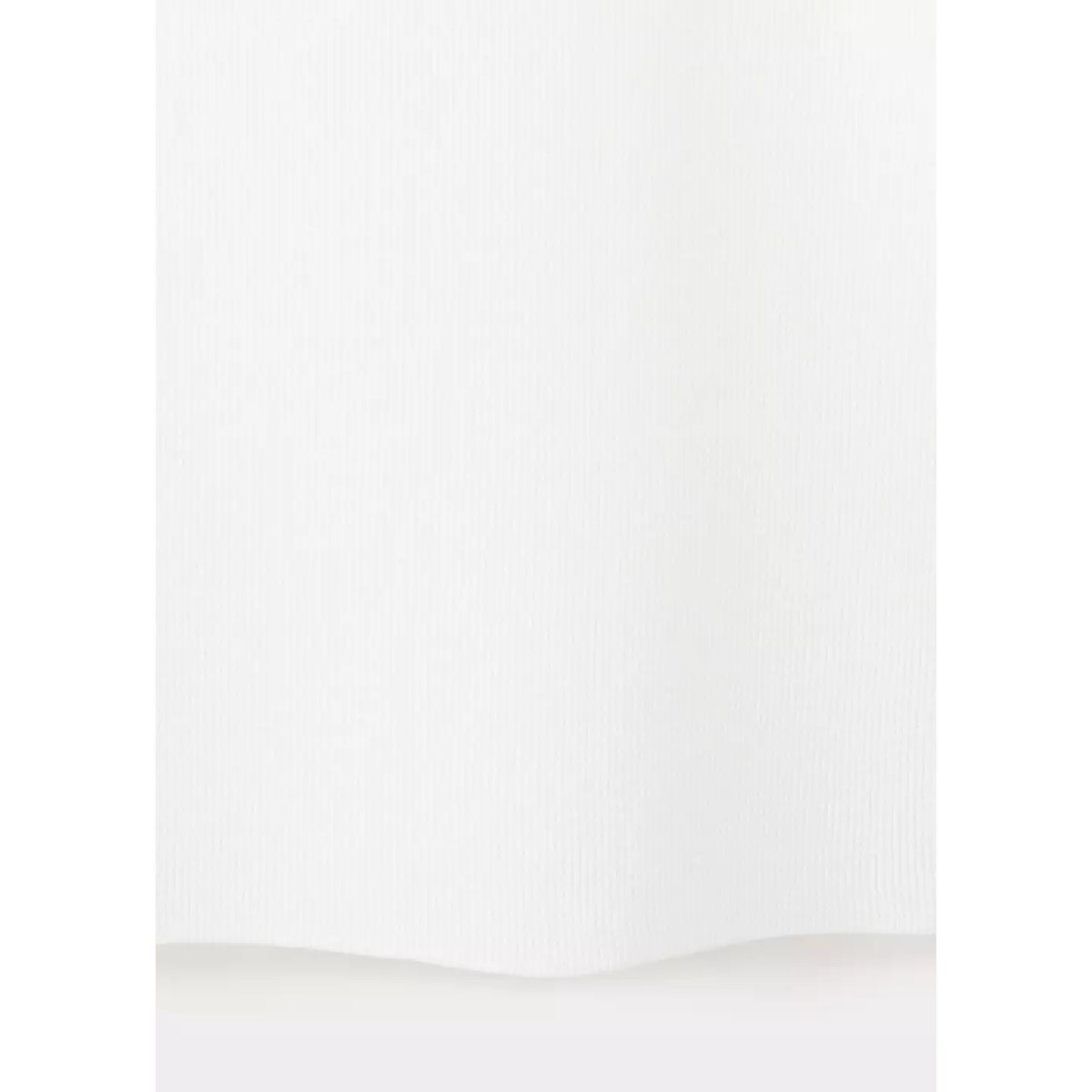 Top en maille fine avec col en V blanc, MANGO