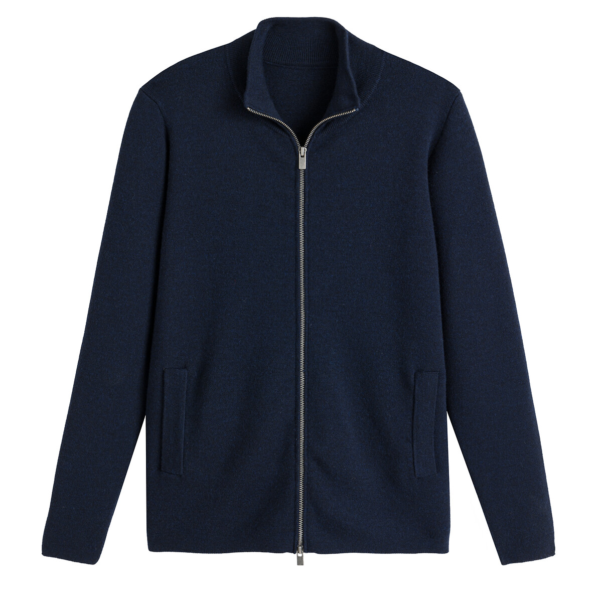 Gilet zippé mérinos, Signature, SEBASTIEN bleu marine, LA REDOUTE COLLECTIONS