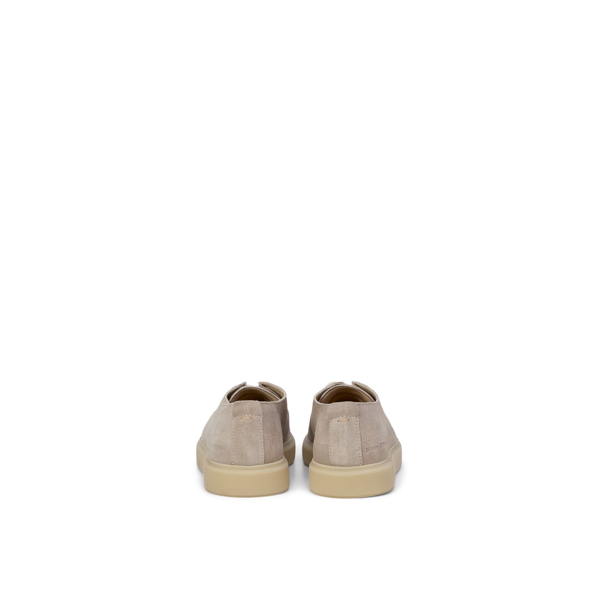 Mocassins à lacets Modèle Zen en cuir velours doux beige, MARC O'POLO