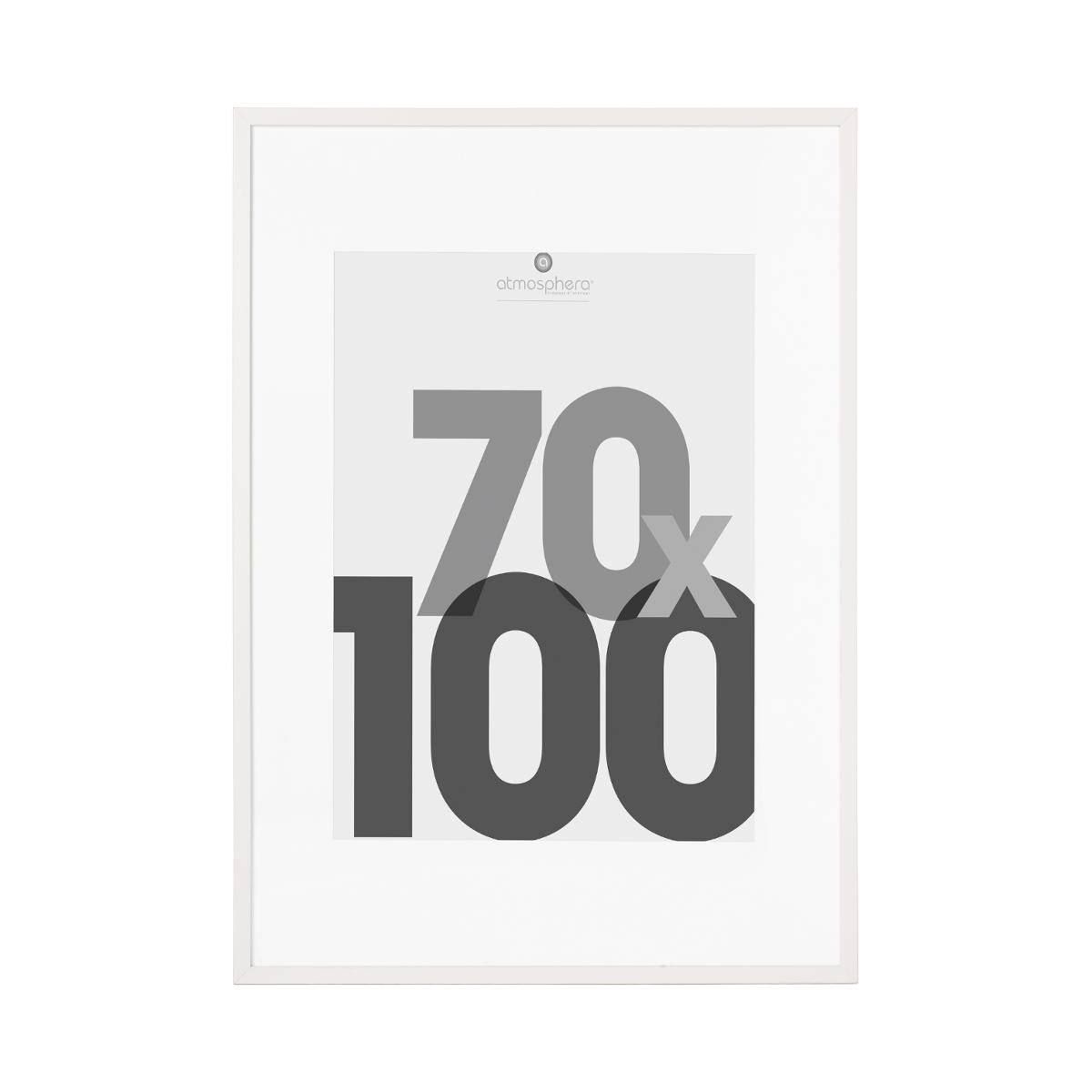 Cadre photo 70x100cm avec passe-partout EVA blanc, ATMOSPHERA