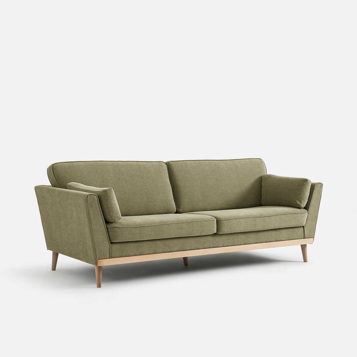Canapé polyester chiné, 3 ou 4 places, Tasie vert eucalyptus, LA REDOUTE INTERIEURS