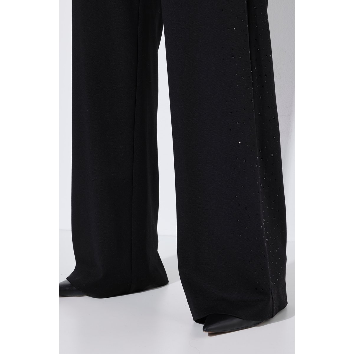 Pantalon avec strass fantaisie noir, ULLA POPKEN