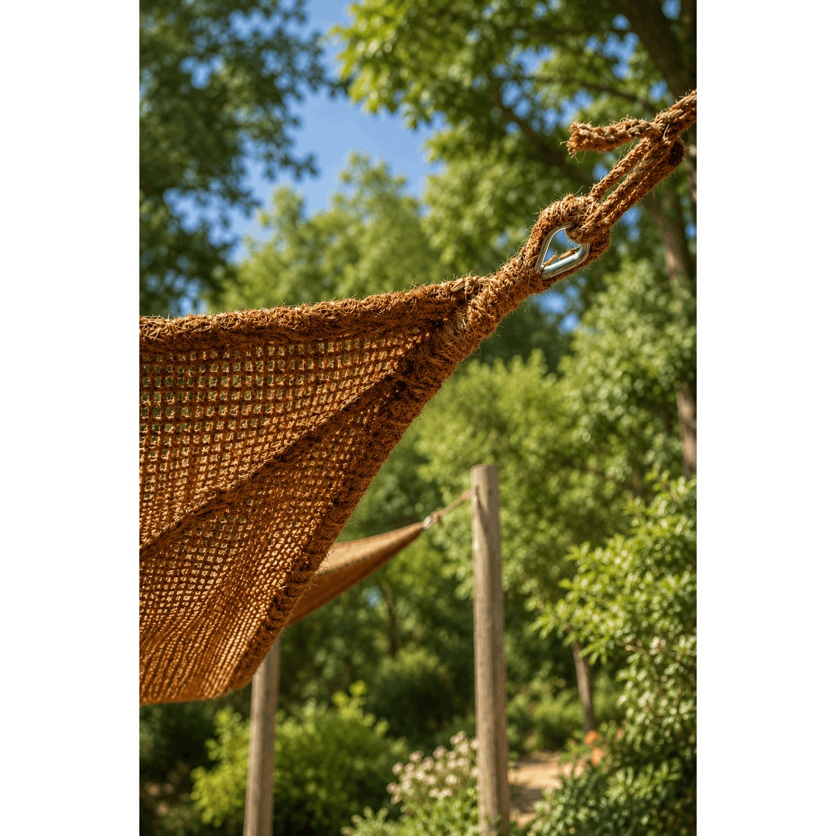 Voile d’ombrage en fibre de coco COCO beige, BAZAR BIZAR