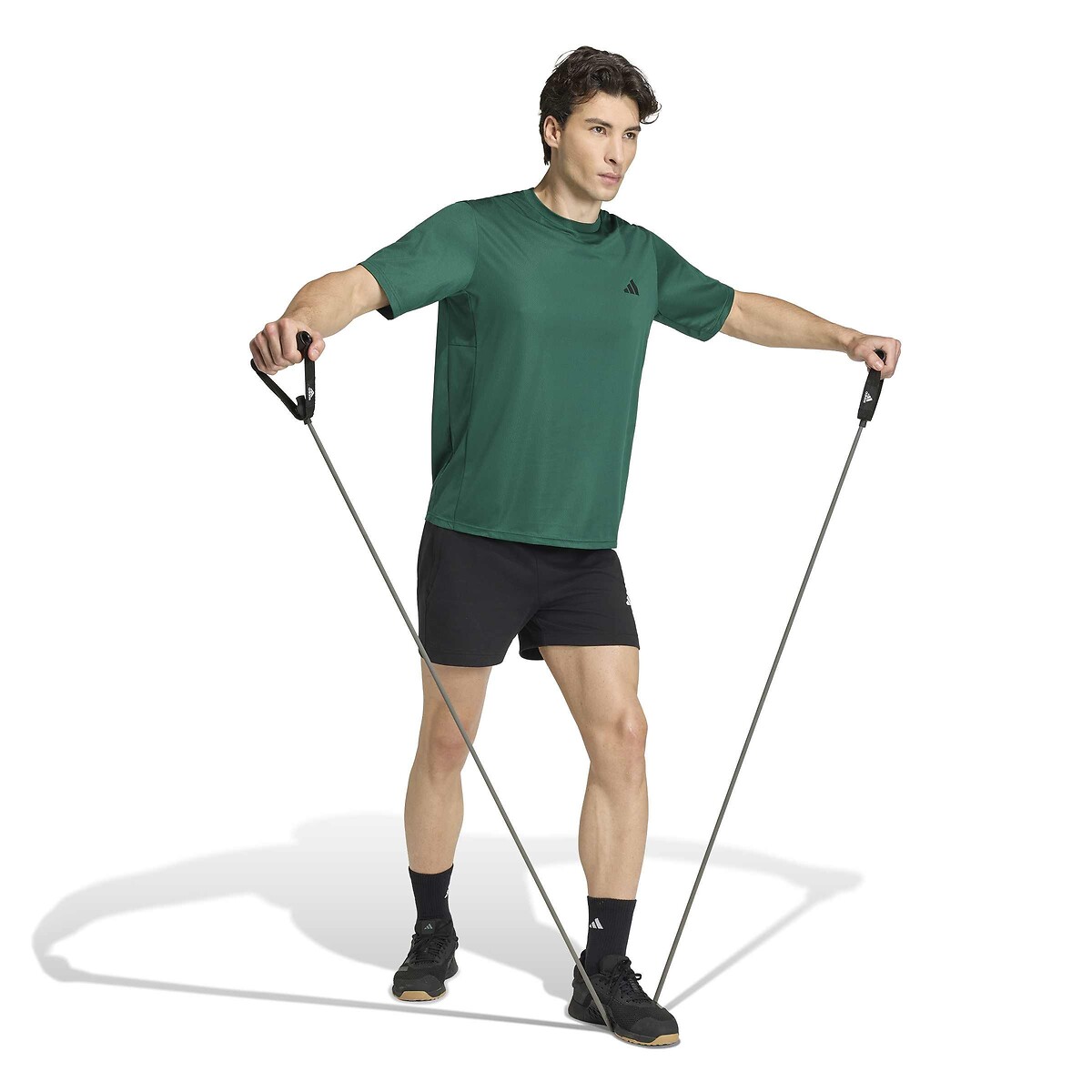 Kurzarm-Trainingsshirt WORKOUT ESSENTIALS grün, adidas Performance