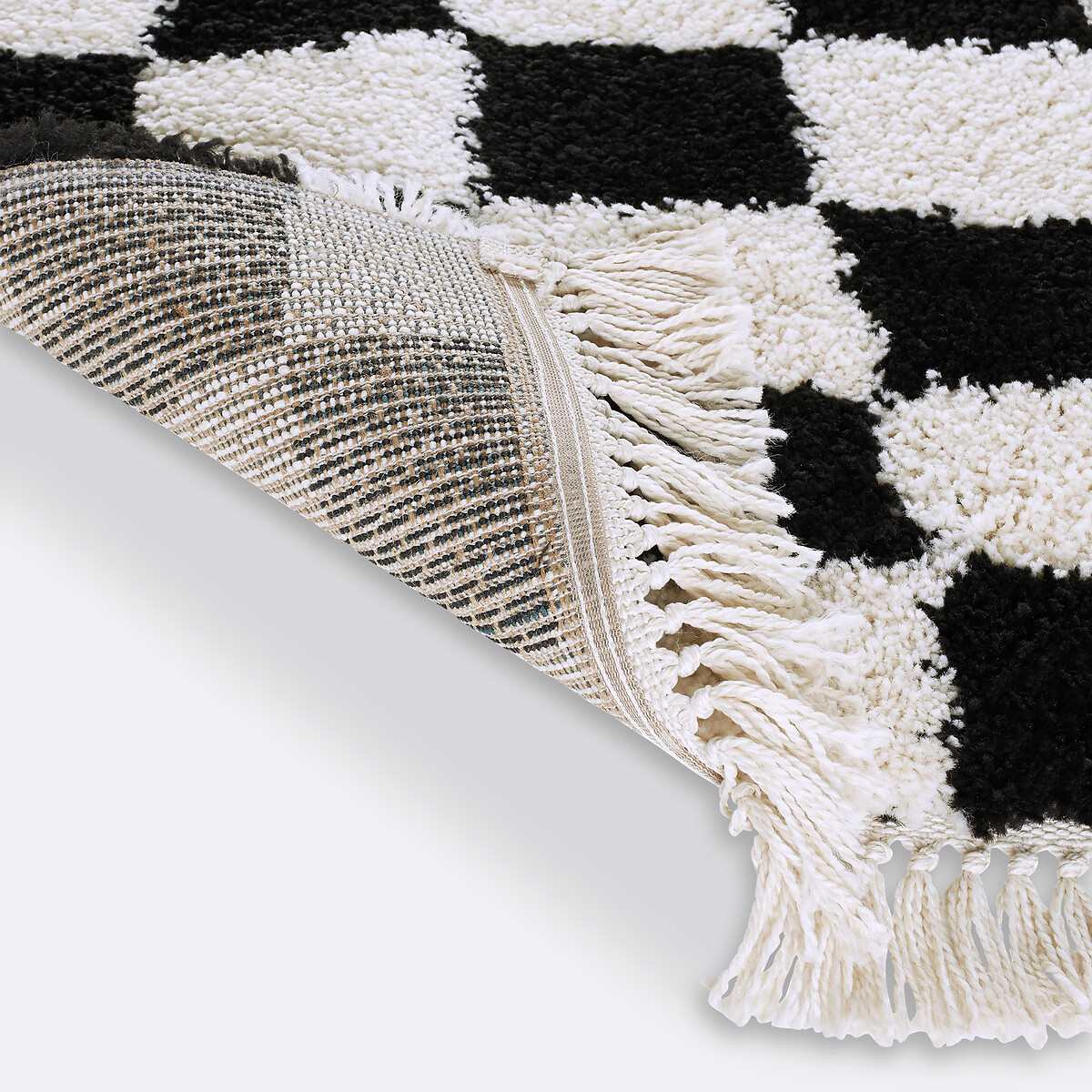 Danito Checkerboard Rug black, LA REDOUTE INTERIEURS