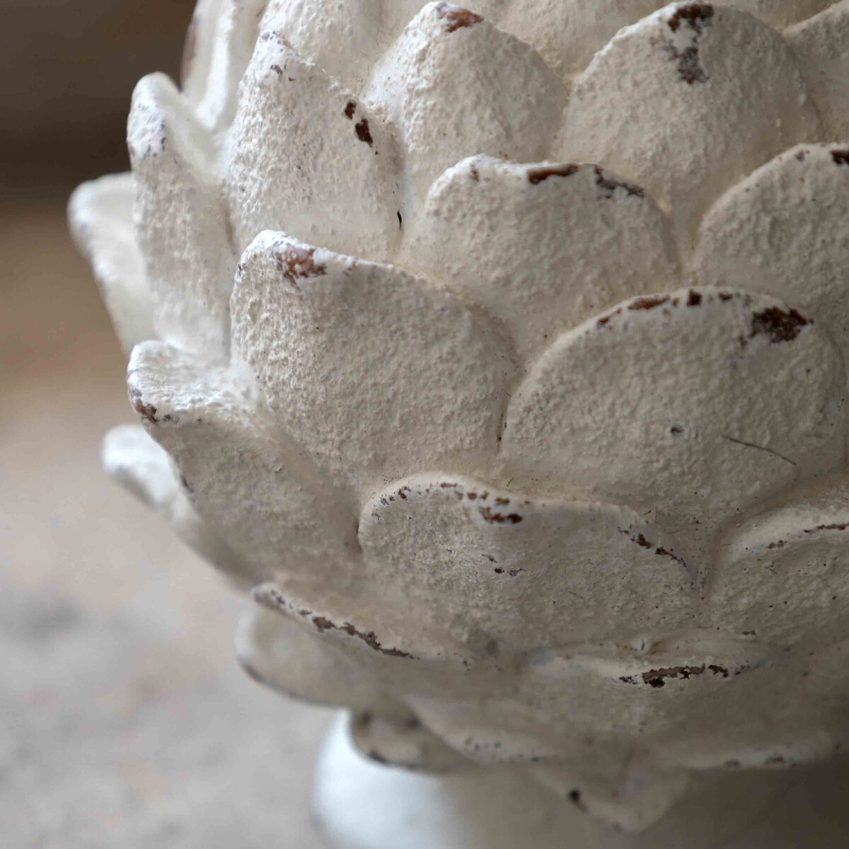 20cm Artichoke Sculpture Ornament white, ÉDITÉ