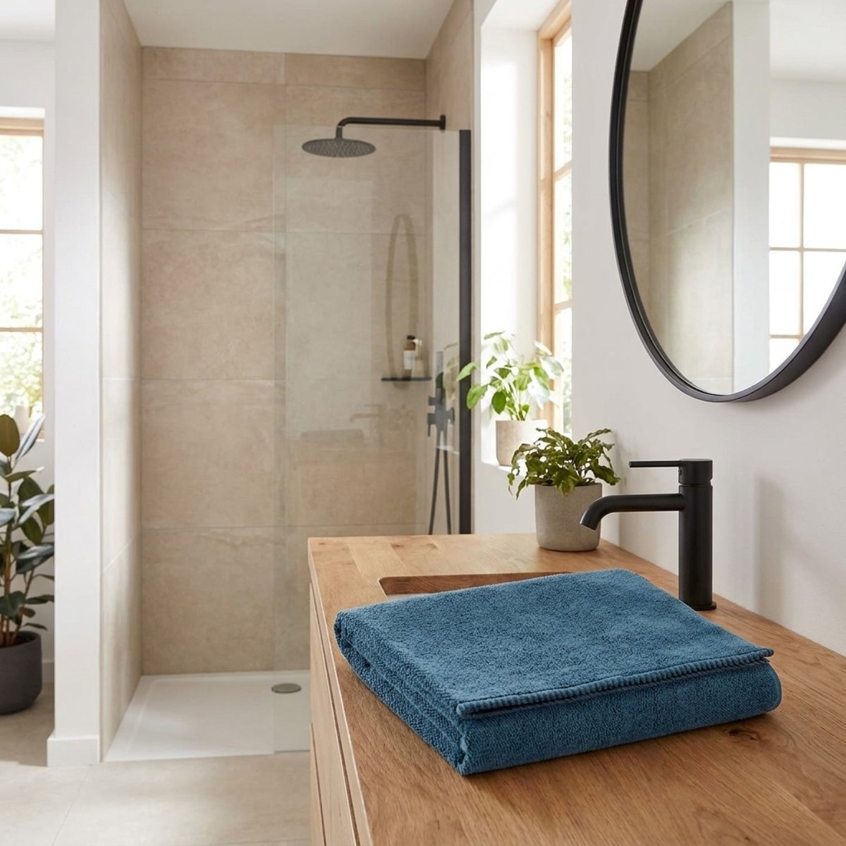 Drap de bain Parenthèse Intime acier, EDEN
