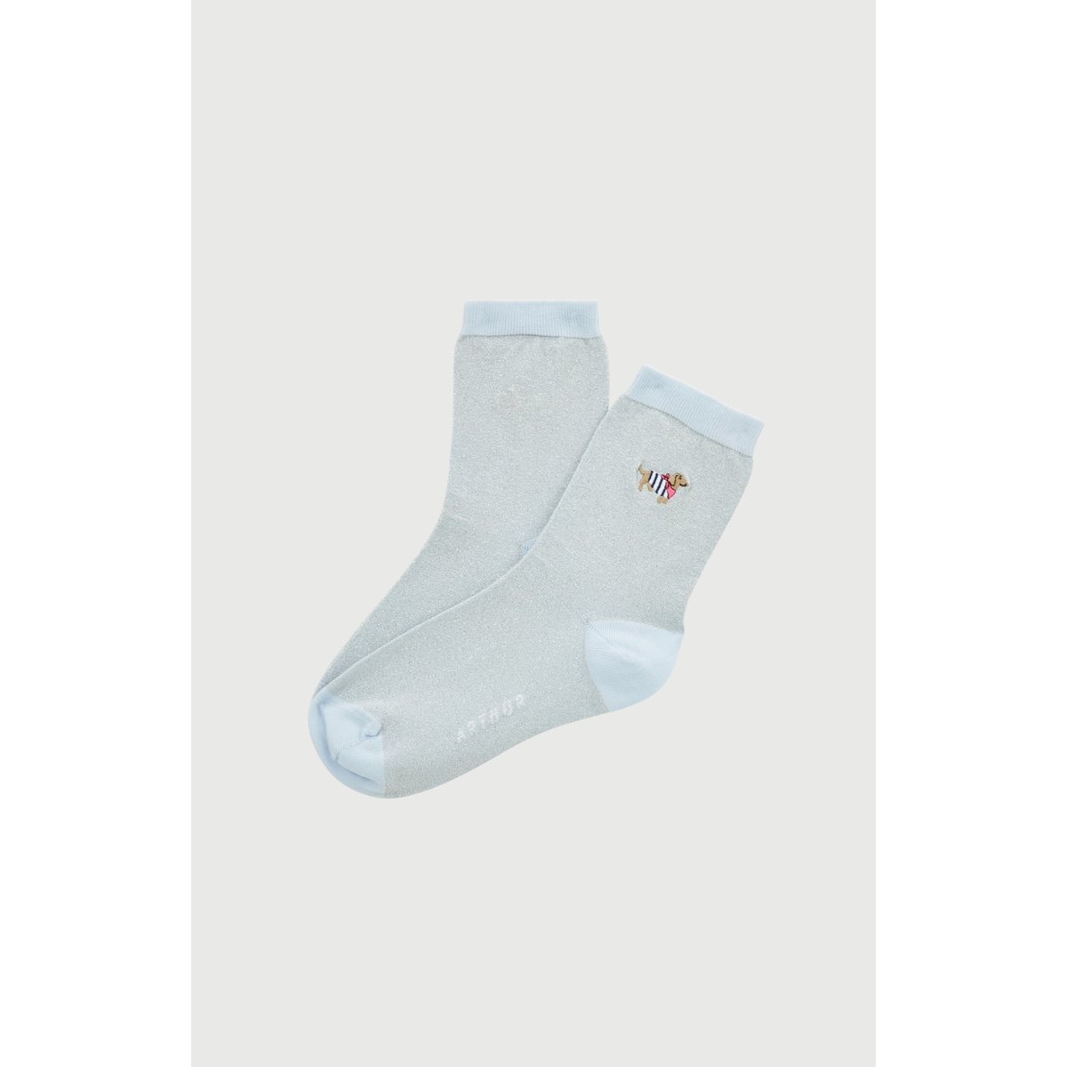 Chaussettes brodées en coton et fil textile imprimé Tobbie ice, ARTHUR