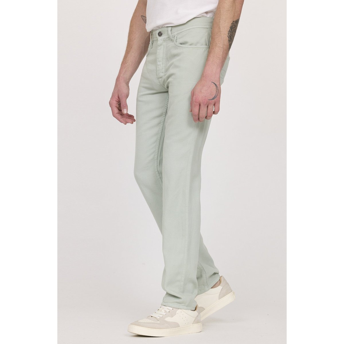 Pantalon coton straight LC122 bleu, LEE COOPER