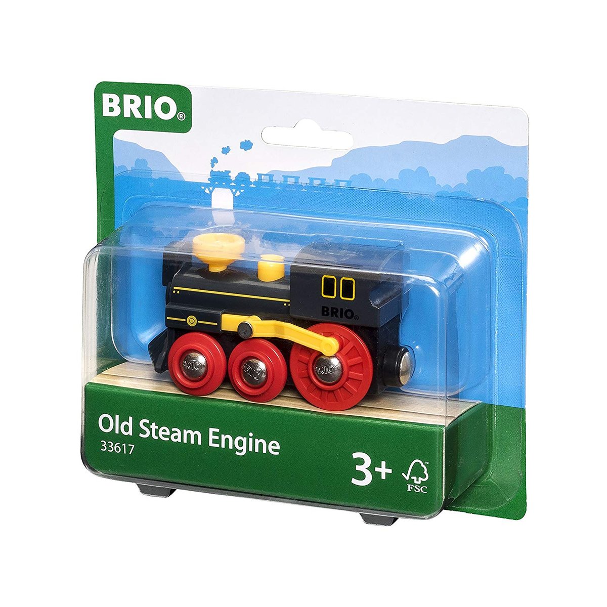 Grande locomotive à vapeur noir, BRIO