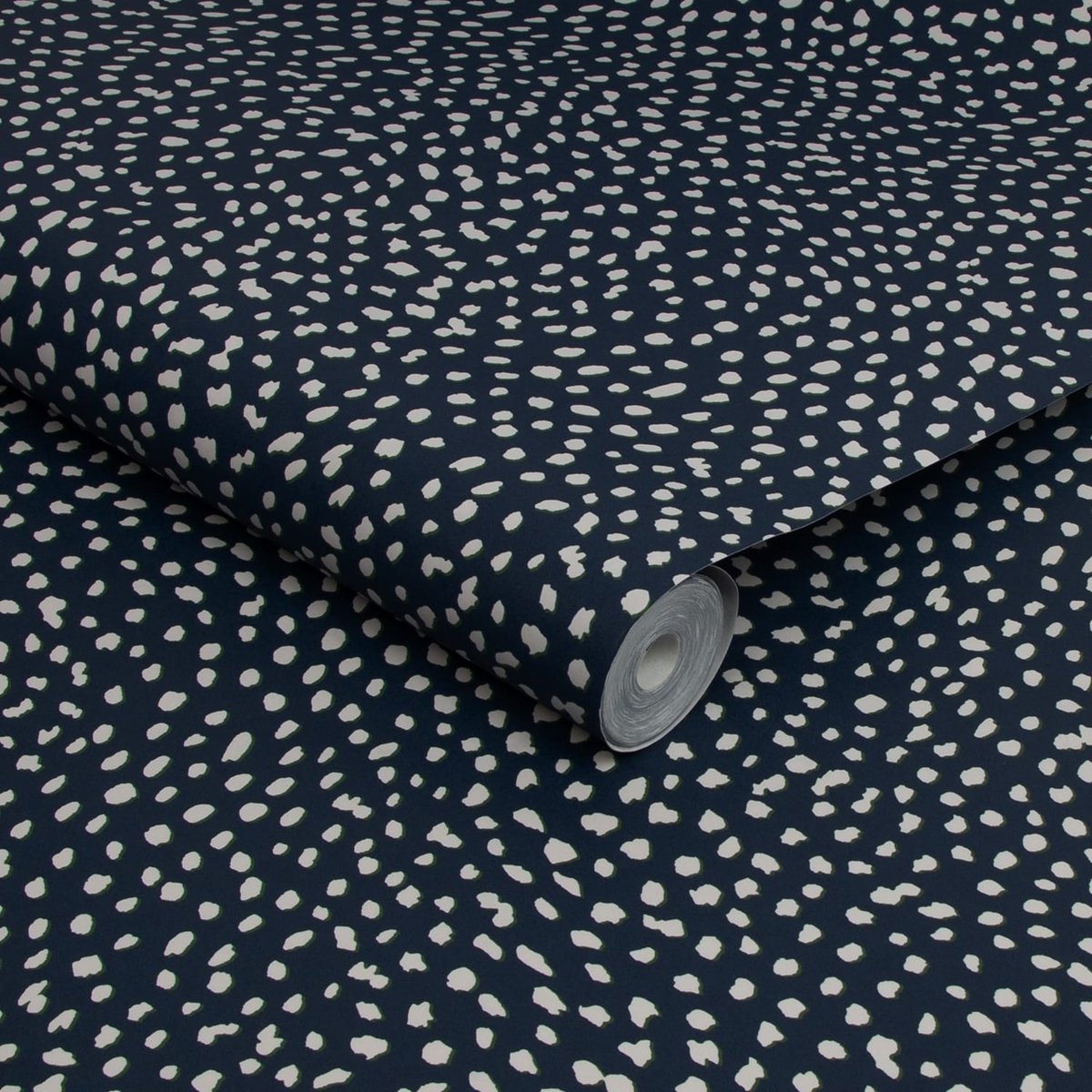 Papier peint Moucheté plumage de pintade bleu, JOULES