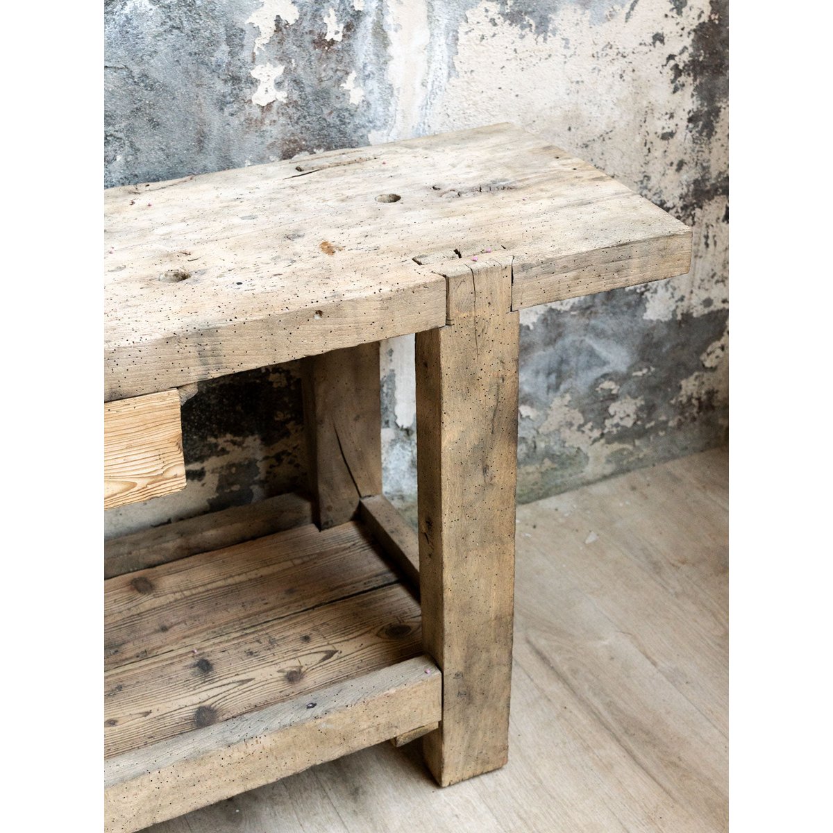 Etabli en bois Fernand N°464 - Bon état bois clair, DEBONGOUT
