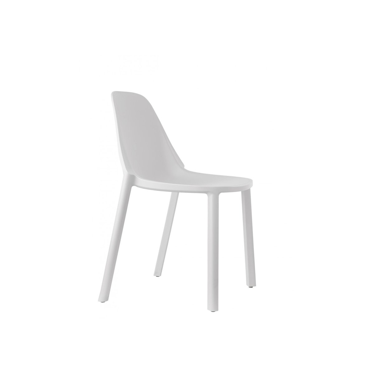 Chaise design empilable, PIU gris, SCAB DESIGN