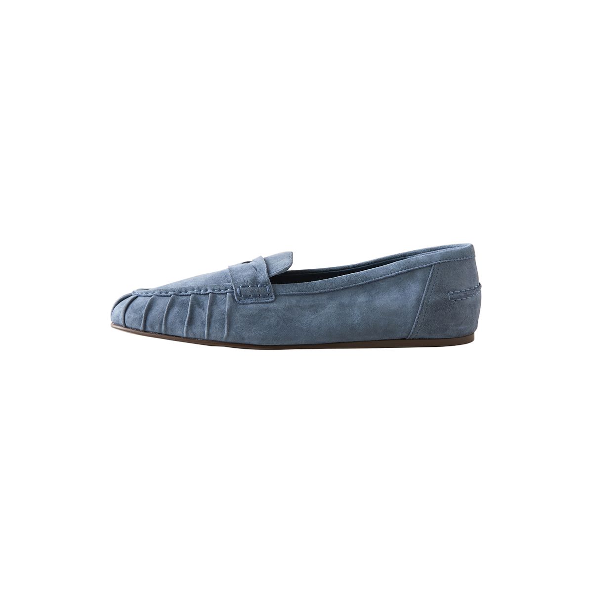Mocassins froncés en cuir forever comfort® bleu, NEXT