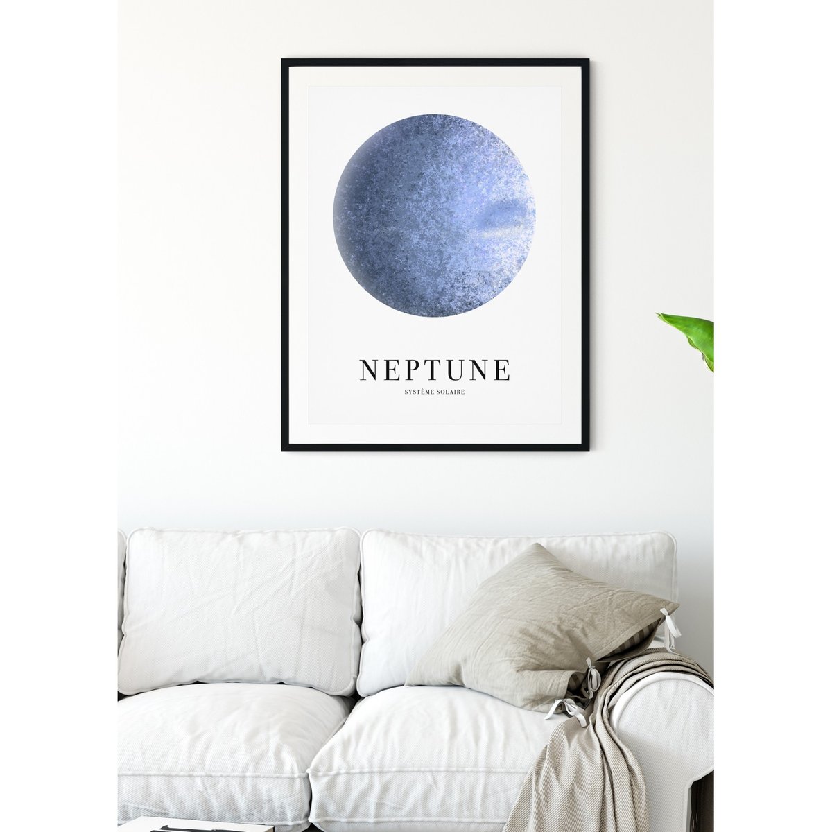 Affiche Neptune blanc, L'AFFICHERIE