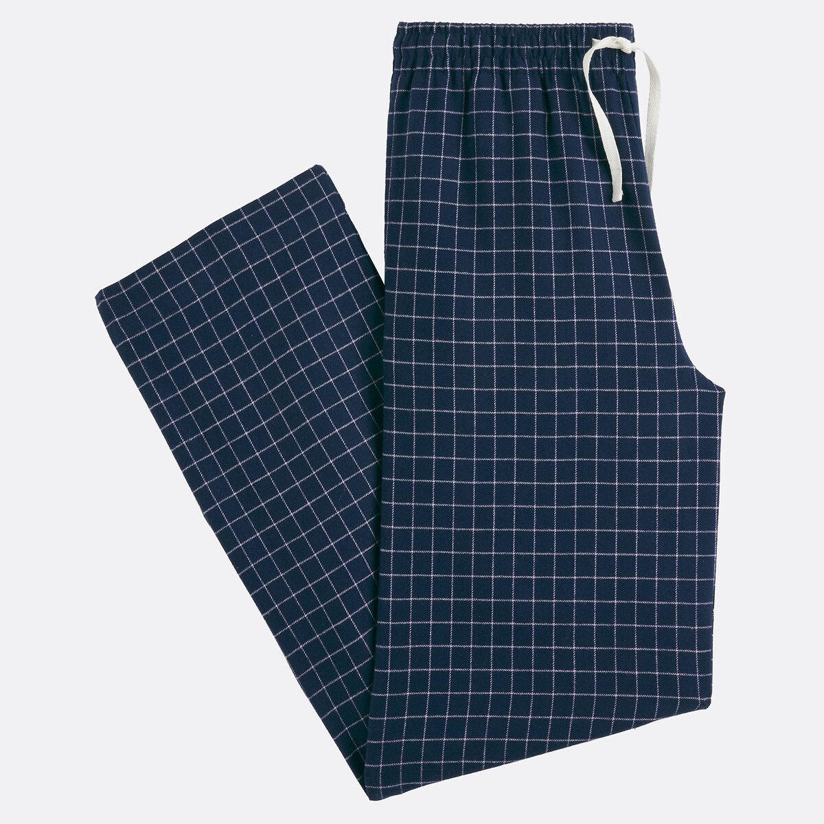 Pantalon de pyjama en flanelle à carreaux carreaux marine, LA REDOUTE COLLECTIONS