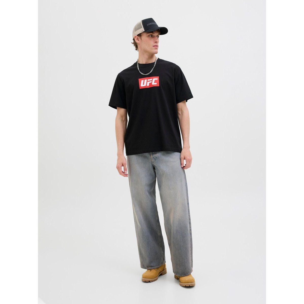 T-Shirt noire - black, JACK & JONES