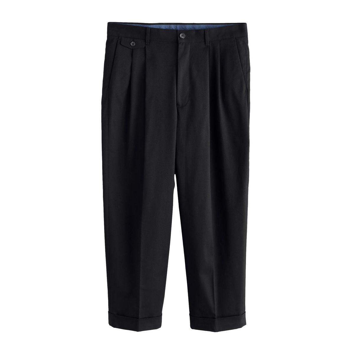 Pantalon chino bouffant à pinces n. premium noir, NEXT