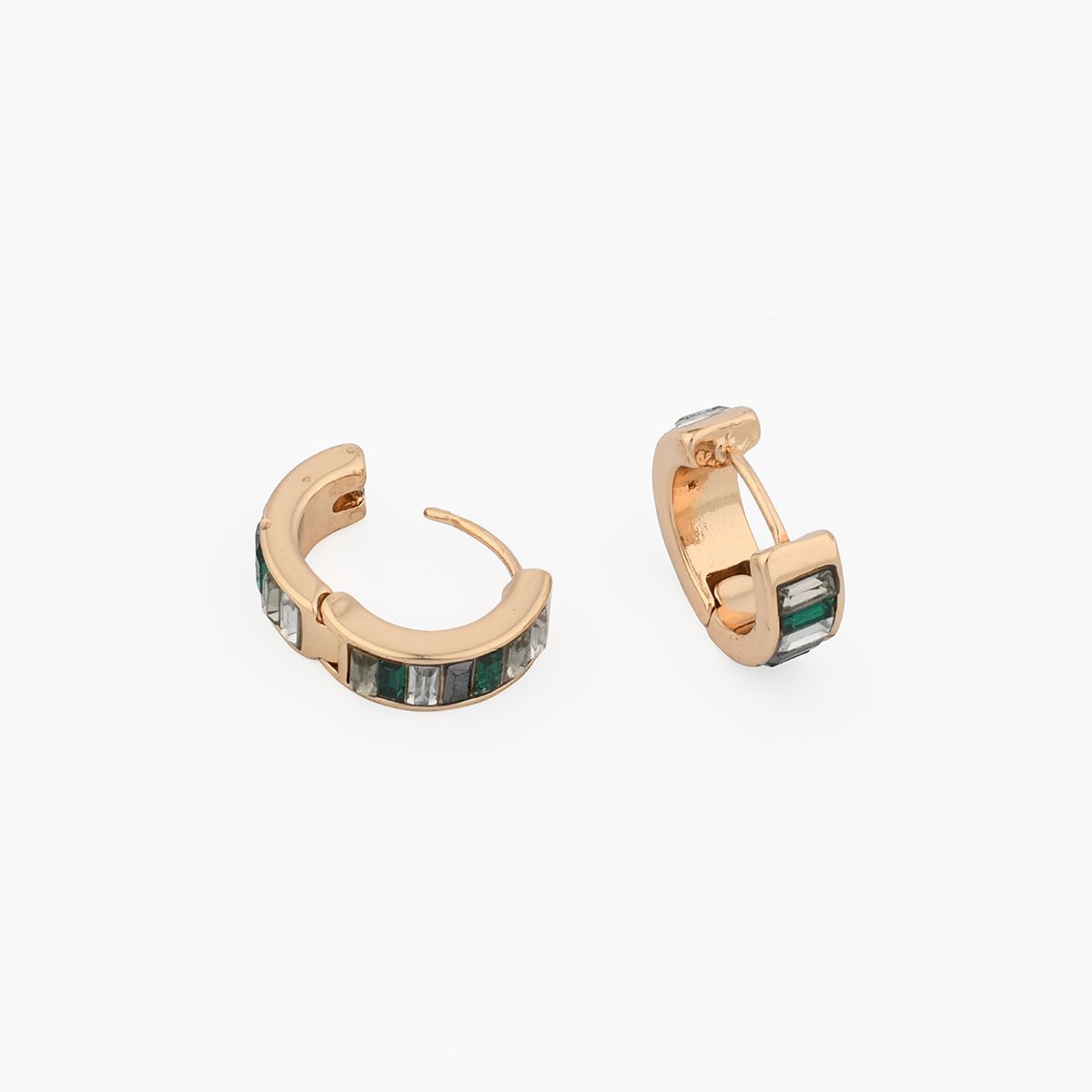 Petites créoles à facettes vertes vert, BALABOOSTE