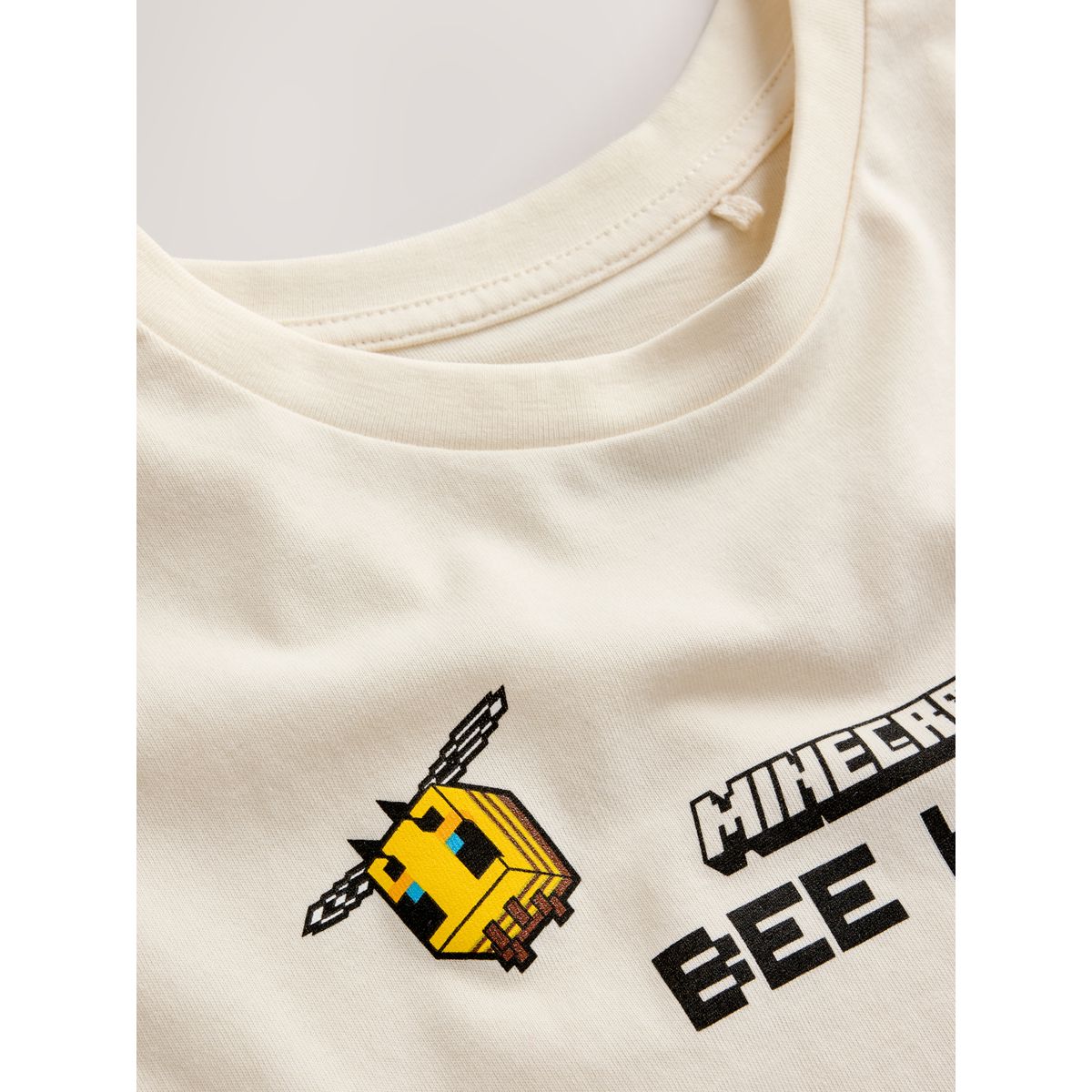 T-shirt oversize à motif minecraft écru, NEXT