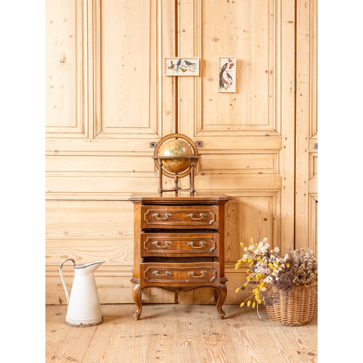 Petite commode en bois Garance N°707 - Bon état bois foncé, DEBONGOUT