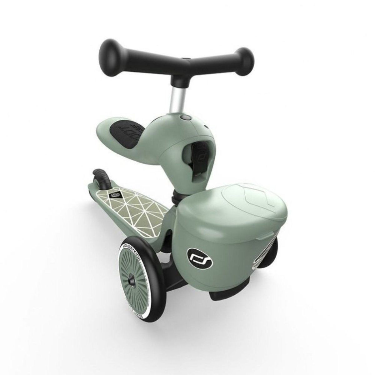 Trottinette évolutive 2 en 1 Highwaykick 1 vert, noir, blanc, SCOOT AND RIDE