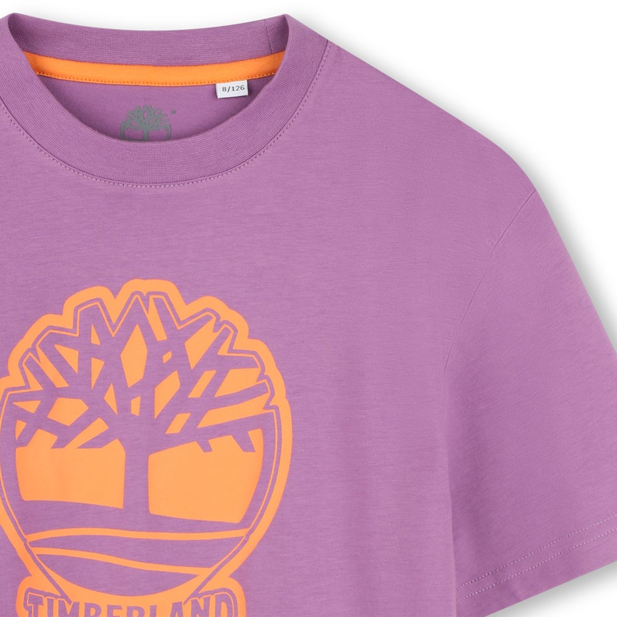 T-shirt bicolore avec logo cassis, TIMBERLAND