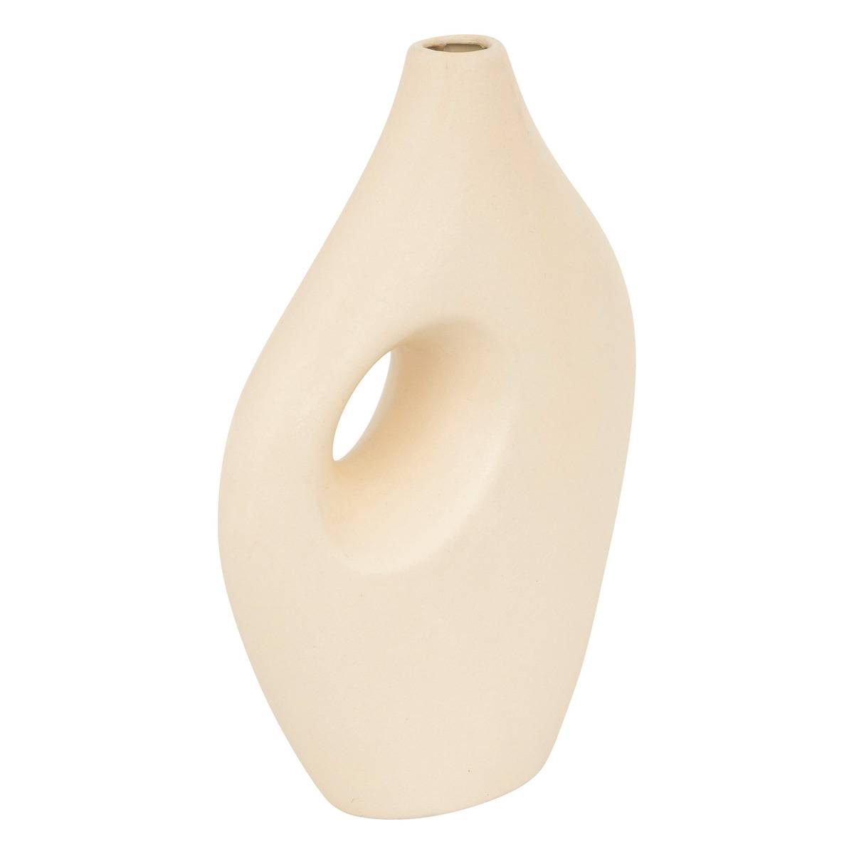 Vase épuré en céramique NOLA beige, ATMOSPHERA