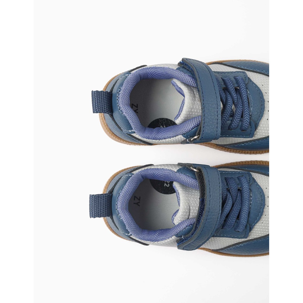 Baskets Barefoot avec semelle antidérapante bleu, ZIPPY