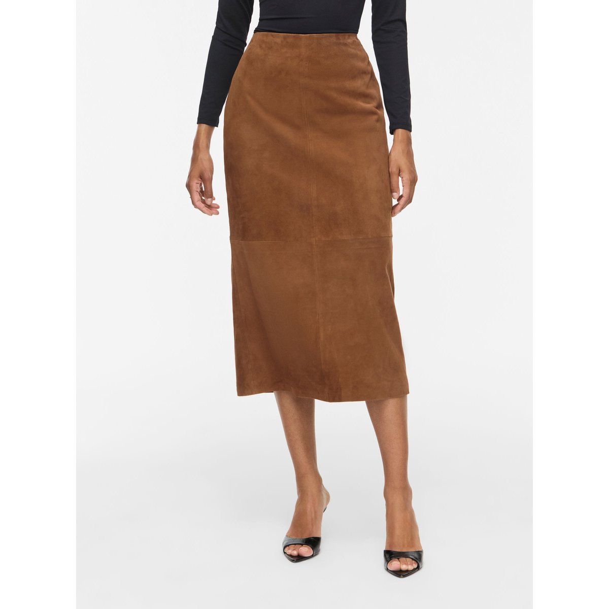 Jupe Mi-Longue marron - toffee1, VILA