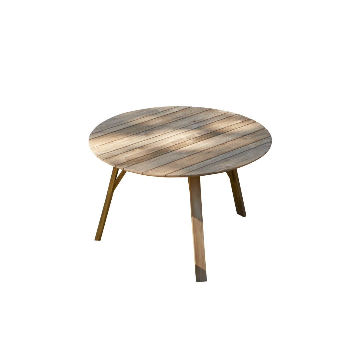 Table de jardin en Teck massif, KATRINE naturel, TIKAMOON