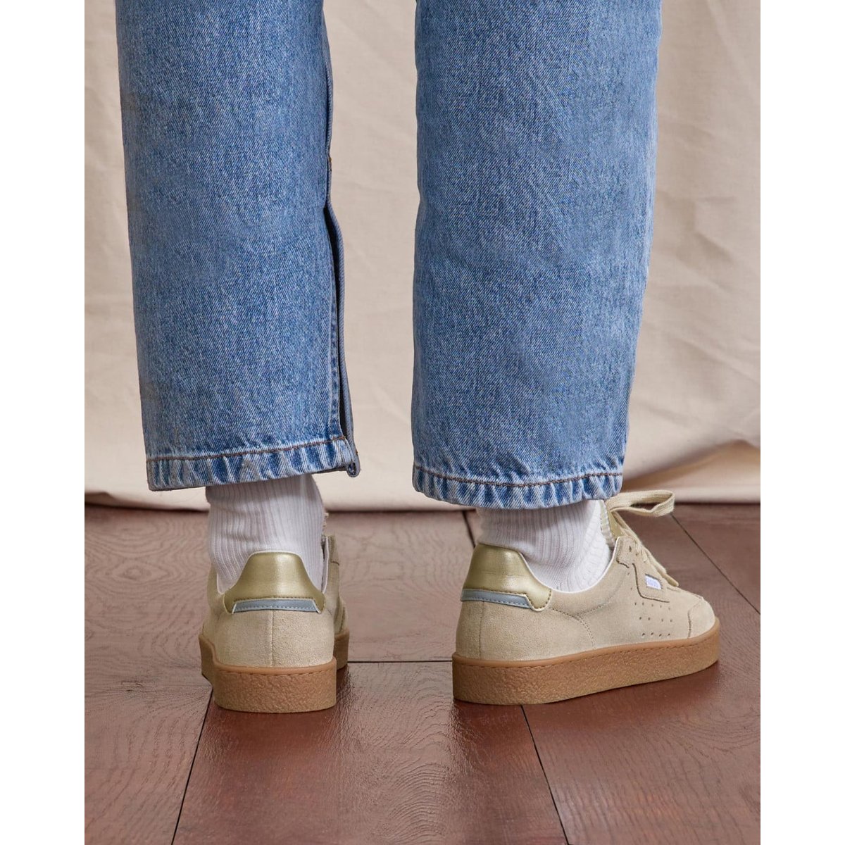 Baskets basses suede LUMBO beige, FAGUO