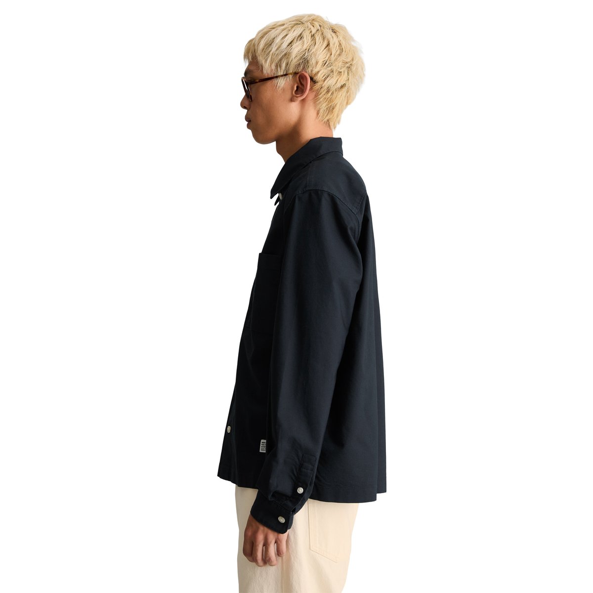 Chemise Oxford ample en coton bio bleu, MARC O’POLO DENIM