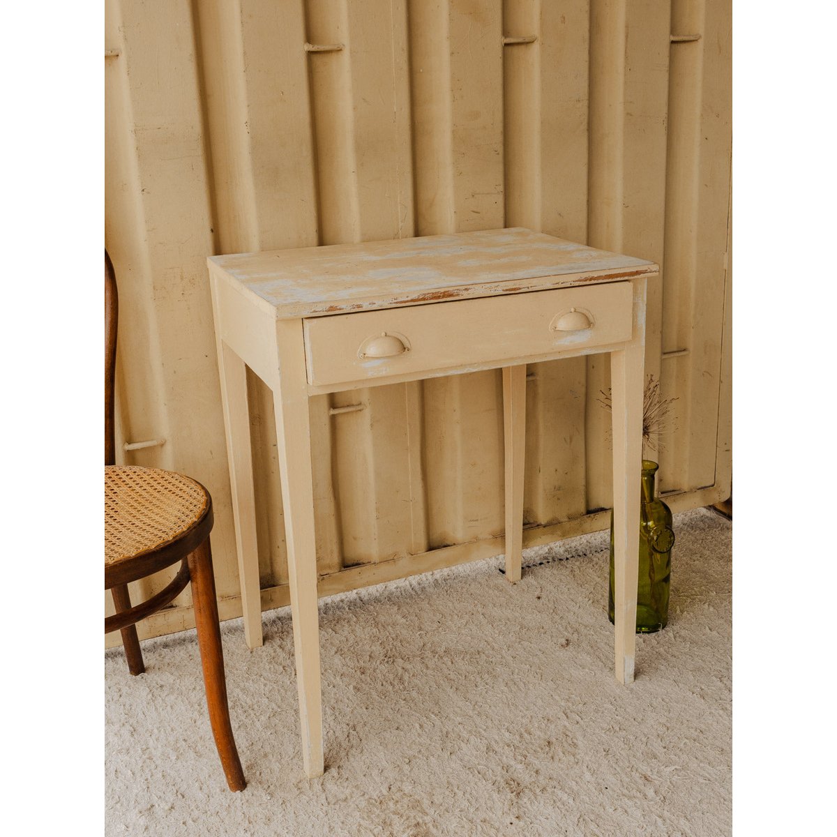Console en bois beige Francine N°1577 - Bon état beige, DEBONGOUT