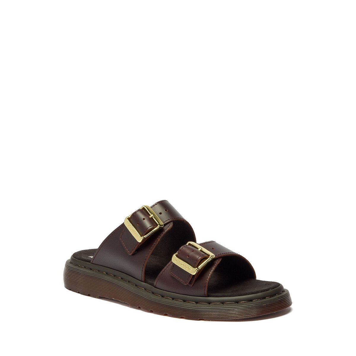 Josef Atlas Leather Mules dark burgundy red, DR. MARTENS